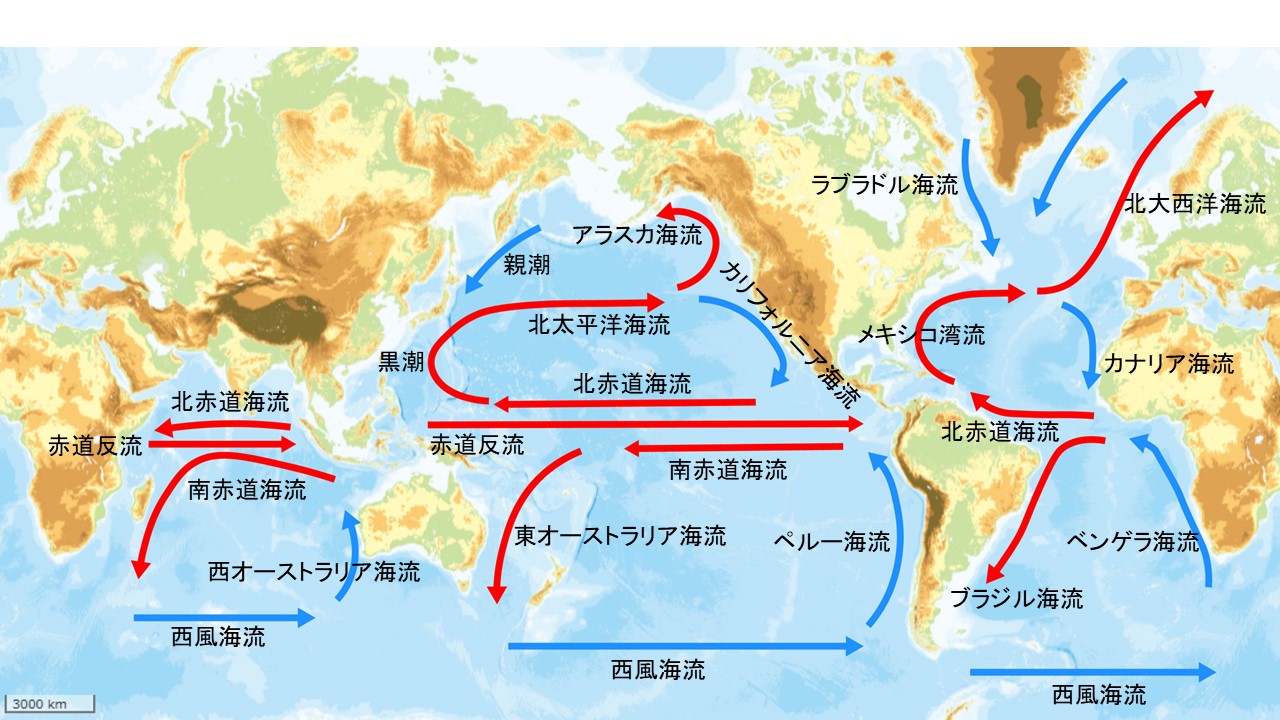【高校地理】世界の海流を一発で覚える方法! - 地理情報サイト
