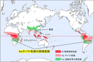 なぜ温暖冬季少雨気候(Cw)になる?分布、雨温図なども紹介 - 地理情報サイト